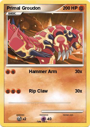 Pokemon Primal Groudon