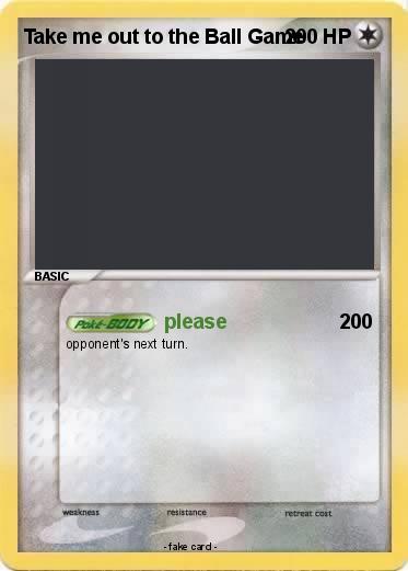 Pokemon Take me out to the Ball Game