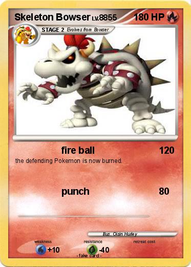 Pokemon Skeleton Bowser