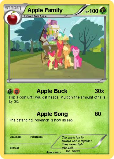 Pokemon Apple Family