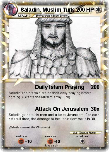 Pokemon Saladin, Muslim Turk