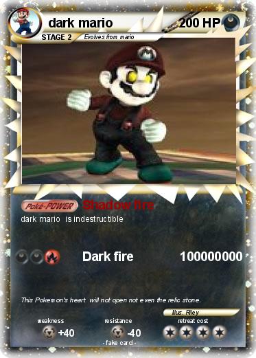 Pokemon dark mario