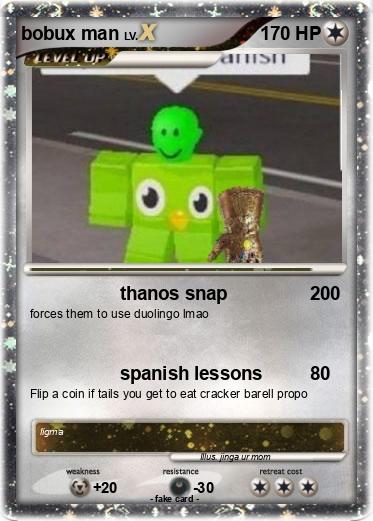 Pokemon bobux man