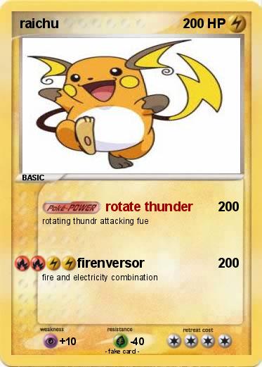 Pokemon raichu
