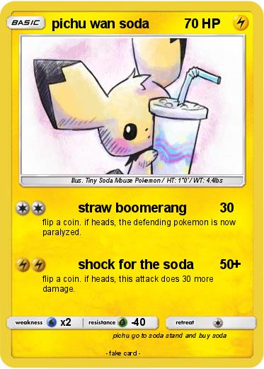 Pokemon pichu wan soda