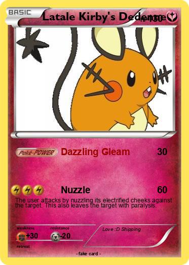 Pokemon Latale Kirby's Dedenne