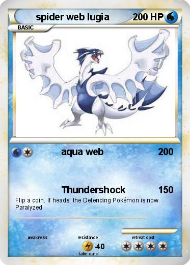 Pokemon spider web lugia