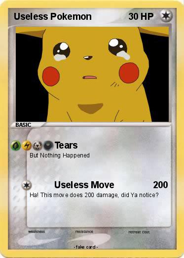 Pokemon Useless Pokemon