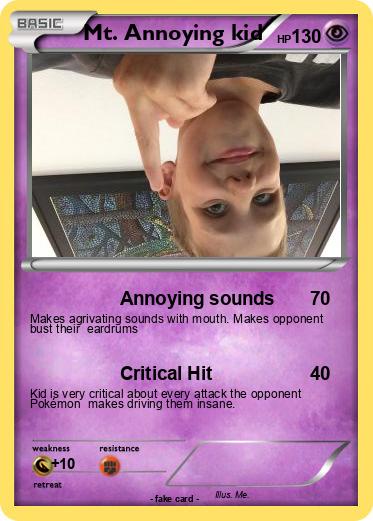 Pokemon Mt. Annoying kid