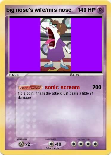 Pokemon big nose's wife/mrs nose
