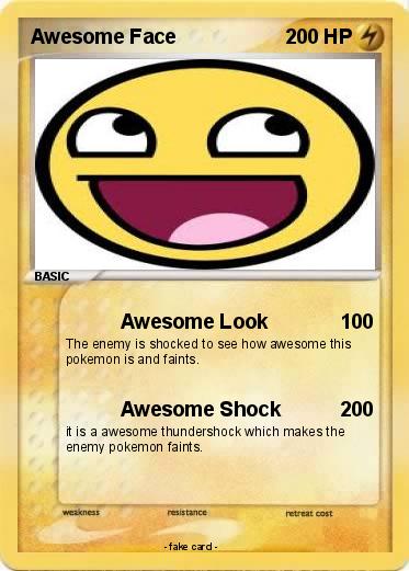 Pokemon Awesome Face
