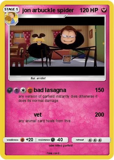 Pokemon jon arbuckle spider