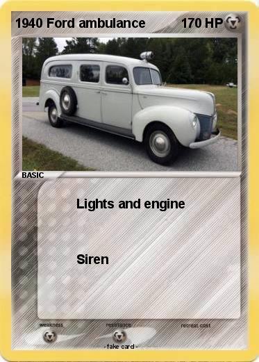 Pokemon 1940 Ford ambulance