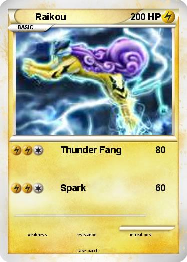 Pokemon Raikou