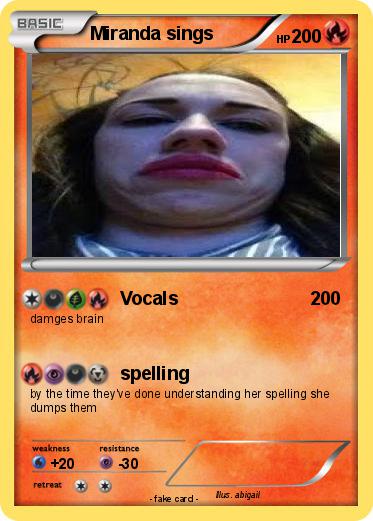 Pokemon Miranda sings