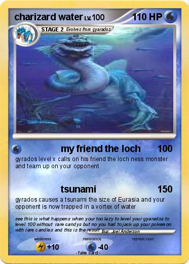 Pokemon charizard water