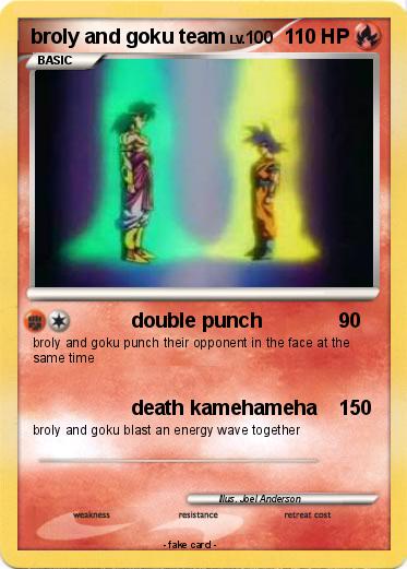 Pokemon broly and goku team