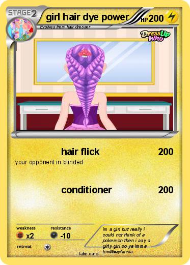 Pokemon girl hair dye power