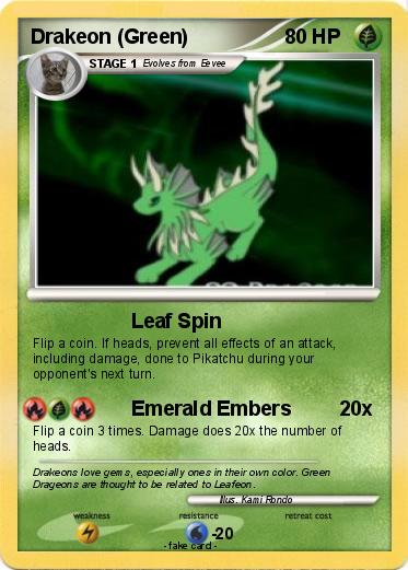 Pokemon Drakeon (Green)