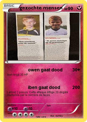 Pokemon gezochte mensen