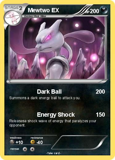 Pokemon Mewtwo EX