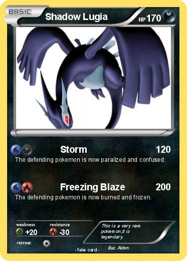 Pokemon Shadow Lugia