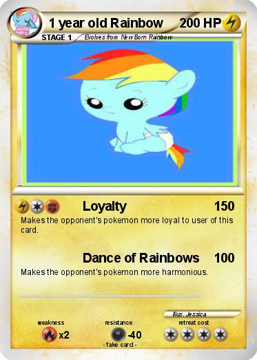 Pokemon 1 year old Rainbow