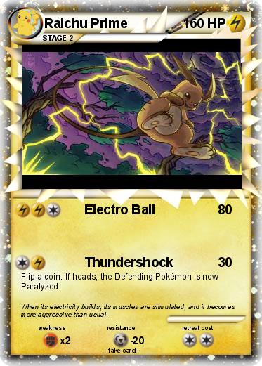 Pokemon Raichu Prime