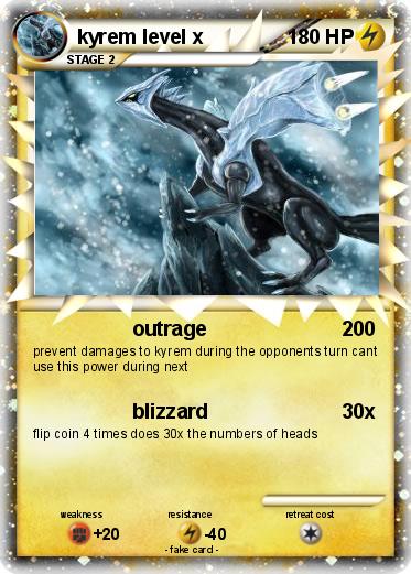 Pokemon kyrem level x