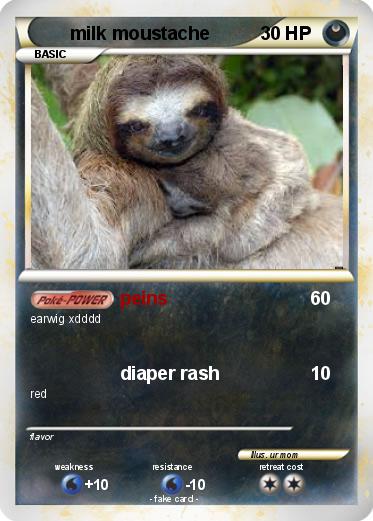 Pokemon milk moustache