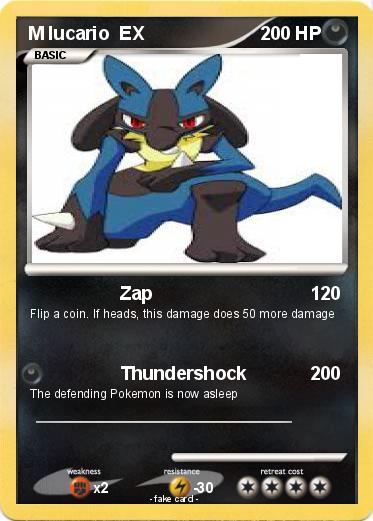 Pokemon M lucario  EX