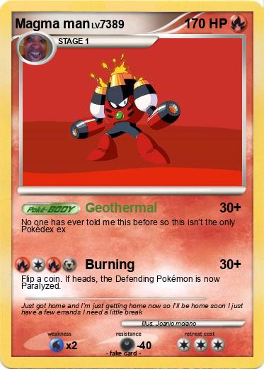Pokemon Magma man