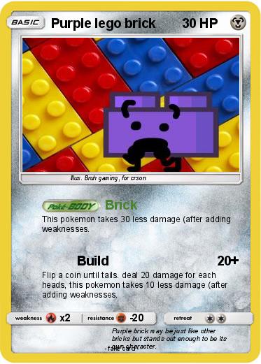 Pokemon Purple lego brick
