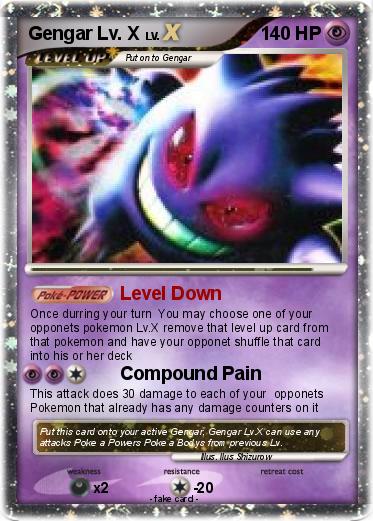Pokemon Gengar Lv. X