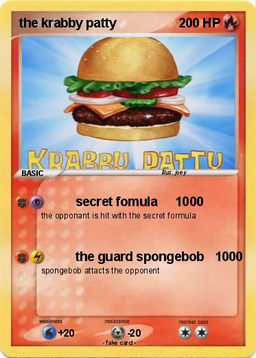 Pokemon the krabby patty