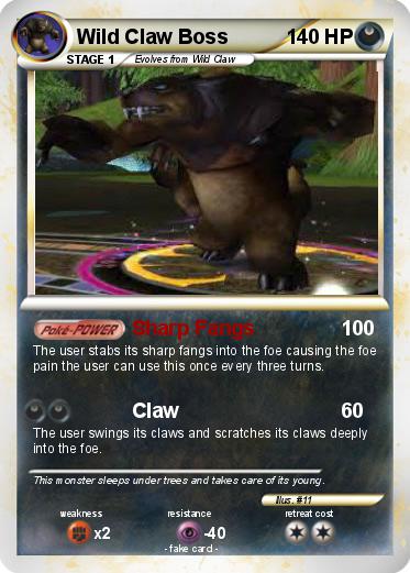 Pokemon Wild Claw Boss