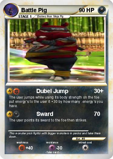 Pokemon Battle Pig