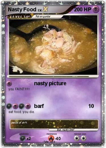 Pokemon Nasty Food