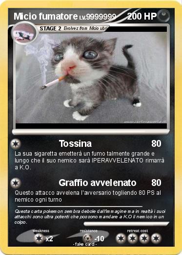 Pokemon Micio fumatore