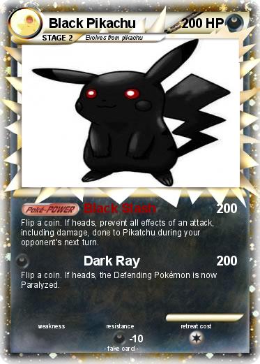 Pokemon Black Pikachu