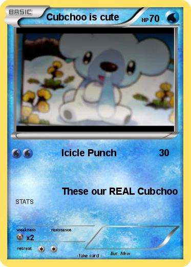 Pokemon Cubchoo is cute