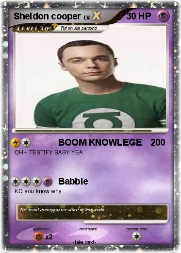 Pokemon Sheldon cooper