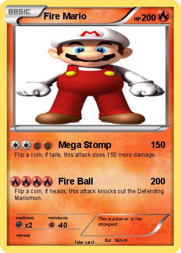 Pokemon Fire Mario
