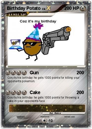 Pokemon Birthday Potato