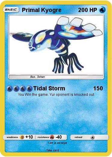 Pokemon Primal Kyogre