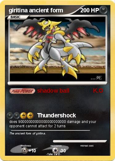 Pokemon giritina ancient form