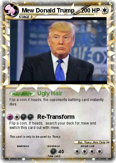 Pokemon Mew Donald Trump