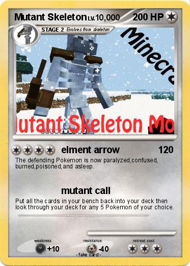 Pokemon Mutant Skeleton