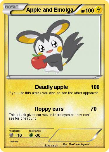 Pokemon Apple and Emolga