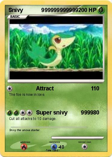 Pokemon Snivy            999999999999